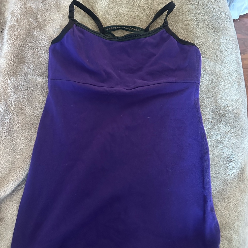 Deep purple beyond yoga workout tank top